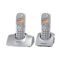 Panasonic KX-TG1812ALS 1.8GHz DECT Cordless Phone Twin Pack (Silver)